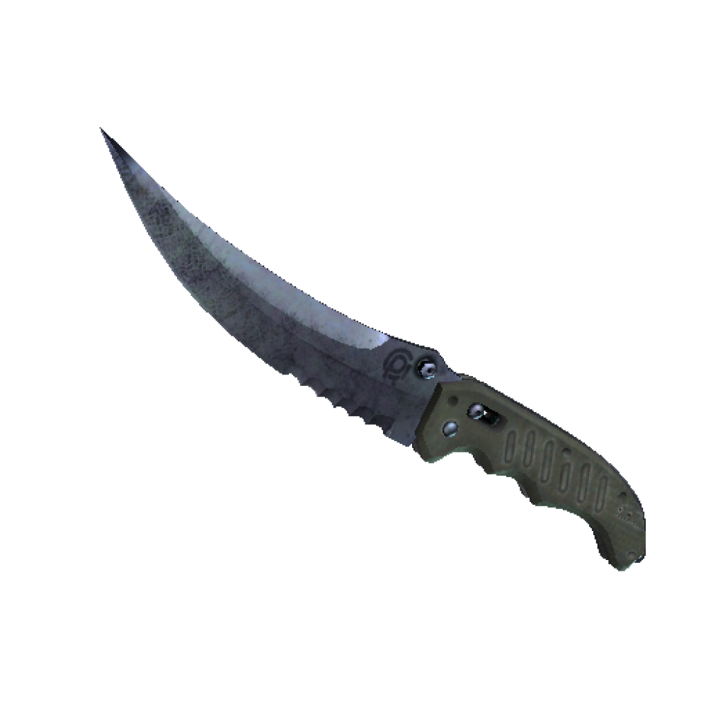 StatTrak™ Flip Knife | Blue Steel (Minimal Wear)