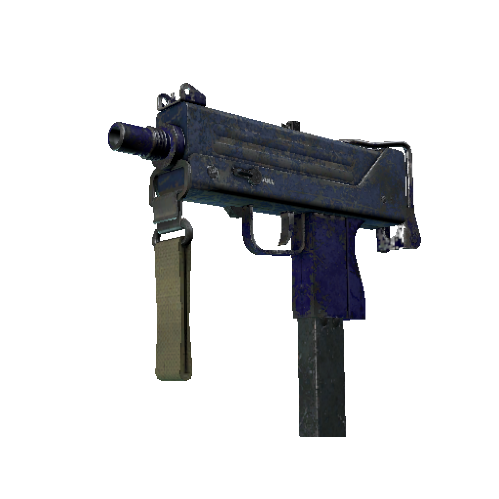 MAC-10 | Indigo (Battle-Scarred)