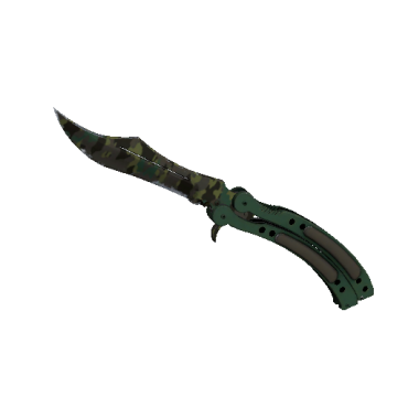 Butterfly Knife | Boreal Forest (Well-Worn)