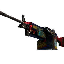 StatTrak™ M249 | Nebula Crusader (Well-Worn)