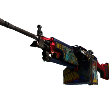 StatTrak™ M249 | Nebula Crusader (Well-Worn)