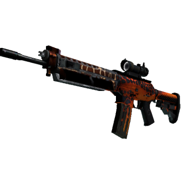 StatTrak™ SG 553 | Tiger Moth (Battle-Scarred)