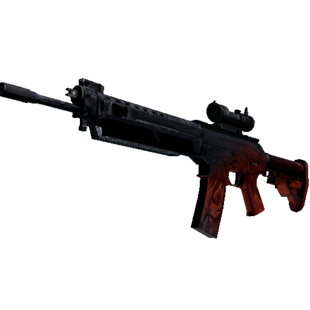 StatTrak™ SG 553 | Darkwing (Battle-Scarred)