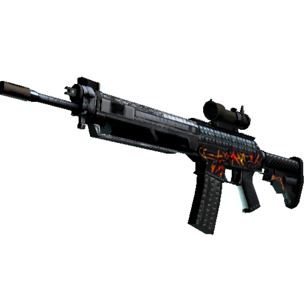 StatTrak™ SG 553 | Heavy Metal (Well-Worn)