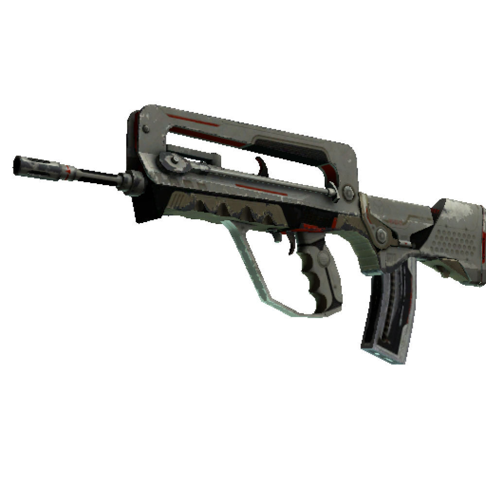 Stattrak ™ Famas | Mecha Industries (Battle-Scarred)