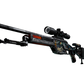 StatTrak™ SSG 08 | Dragonfire (Battle-Scarred)