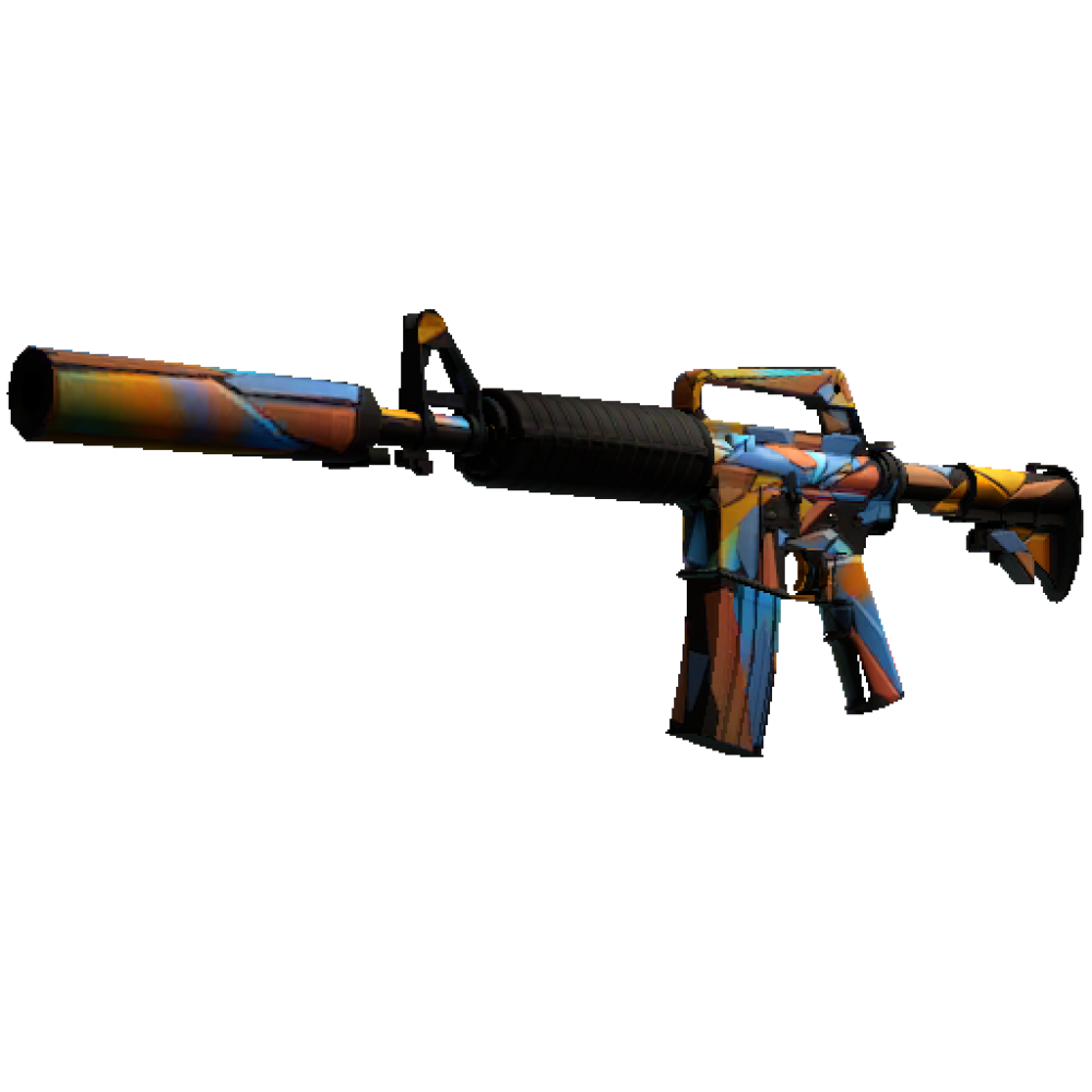 M4A1-S | Leaded Glass (Well-Worn)