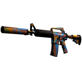 M4A1-S | Leaded Glass (Well-Worn)